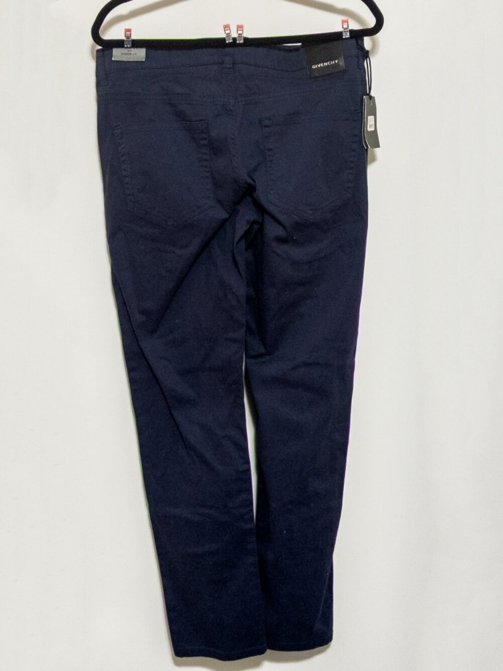 NWT Givenchy Navy Blue Mens Trousers Chinos Size 33 32 Modern Fit Luxury Casual - Picture 2 of 7